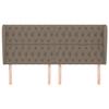 VidaXL Headboard with Ears Taupe 203x23x118-128 Cm Fabric3118318