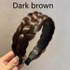 Women Synthetic Wide Wig Twist Braided Hair Bands Fashion Braids Hairband Nature Headband Stretch for Party Hair Accessories