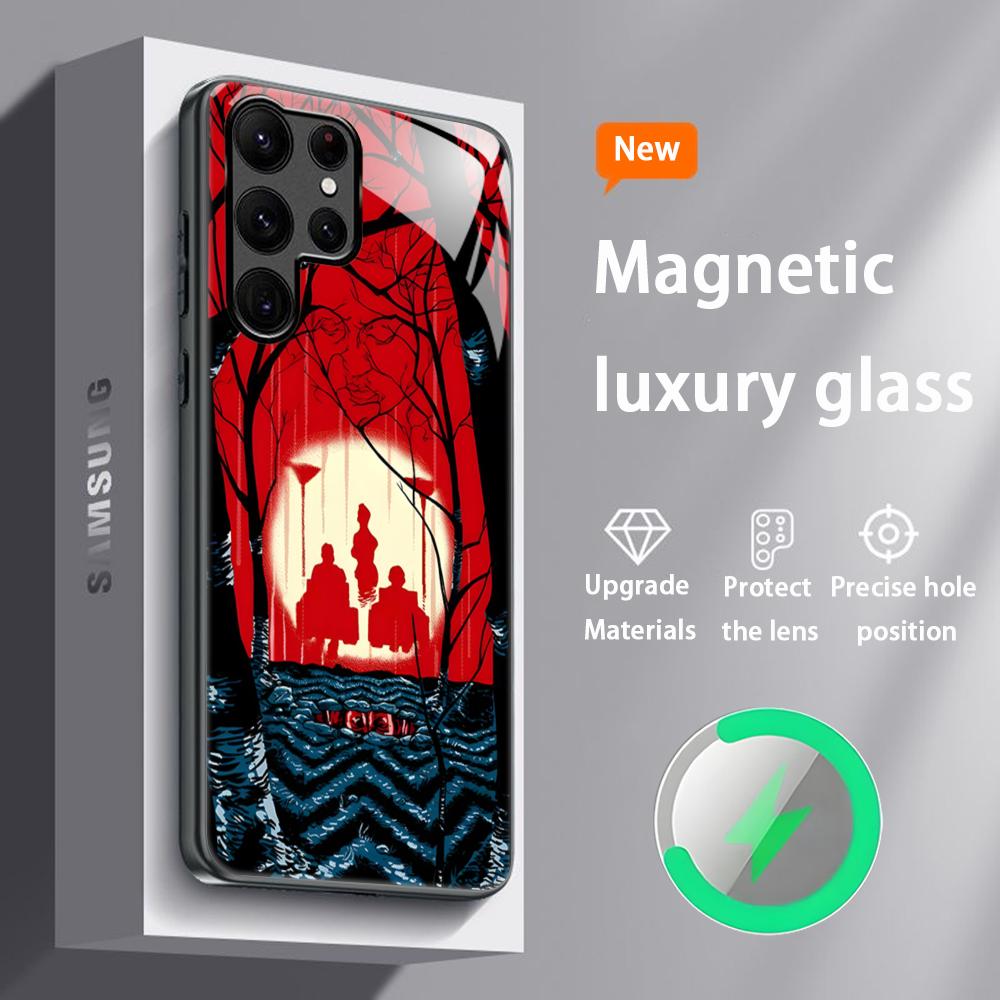 

Cool Twin Peaks Movie Phone Case For Samsung S26 S25 S24 S23 S22 S21 S20 Plus Ultra Glass Magnetic Case Galaxy S24