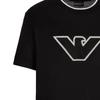 Emporio Armani SS23 Fitted Solid Color Crew Neck Short Sleeve T-Shirt Men Tops Black 6R1T721-JUVZ1-00A2