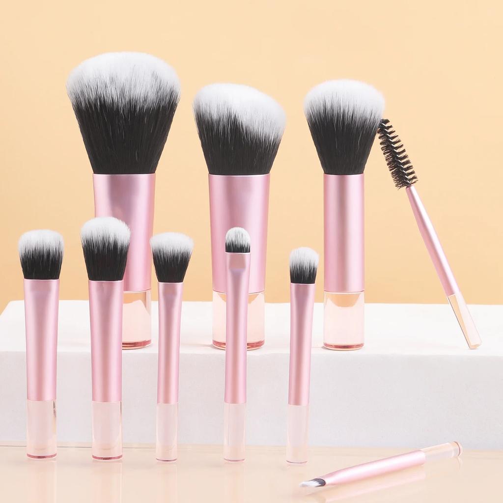 10PCs Minin Makeup Brush Set Cosmetict Makeup For Face Make Up Tools Women Beauty Professional Foundation Blush Eyeshadow beauty