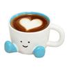 Cartoon Ceramic Mug with Footprint Expression Ceramic Coffee Mug That Can Be Used as a Breakfast Milk Mug Tea Cup for Birthday