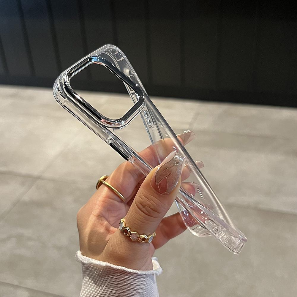 Capa de telefone transparente para iPhone 11 12 13 iPhone 13 14 15 Pro 15 16 Pro Max Samsung A15 A16 A25 A26 A55 A56 S25 S24 S22 S23 Ultra S25 Edge