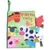 Quiet Book for Toddler Animal Cognitive Fabric Activity Busy Book Montessori Baby Book Toys Cloth Crinkle Books for Babies