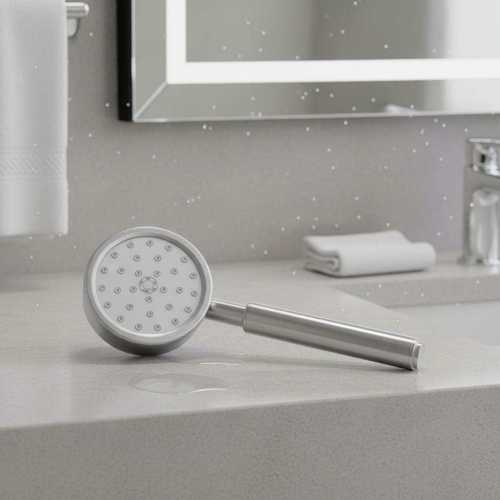 Handheld Shower Head Single-Key Stop Handheld Shower Head Set Adjustable Angle Easy Installation