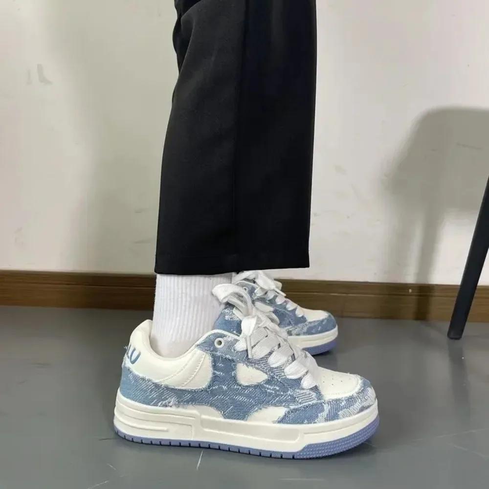 2025 Women Shoes for Men Tennis Retro Punk White Skateboard Shoes Fashion Sneakers Couple Sports Casual Shoes