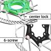 160mm 140mm Centerlock Brake Disc Floating 160mm 140mm 6 Screws Disc Rotor Cooled Lightweigh for Mtb Road Mountain Bike