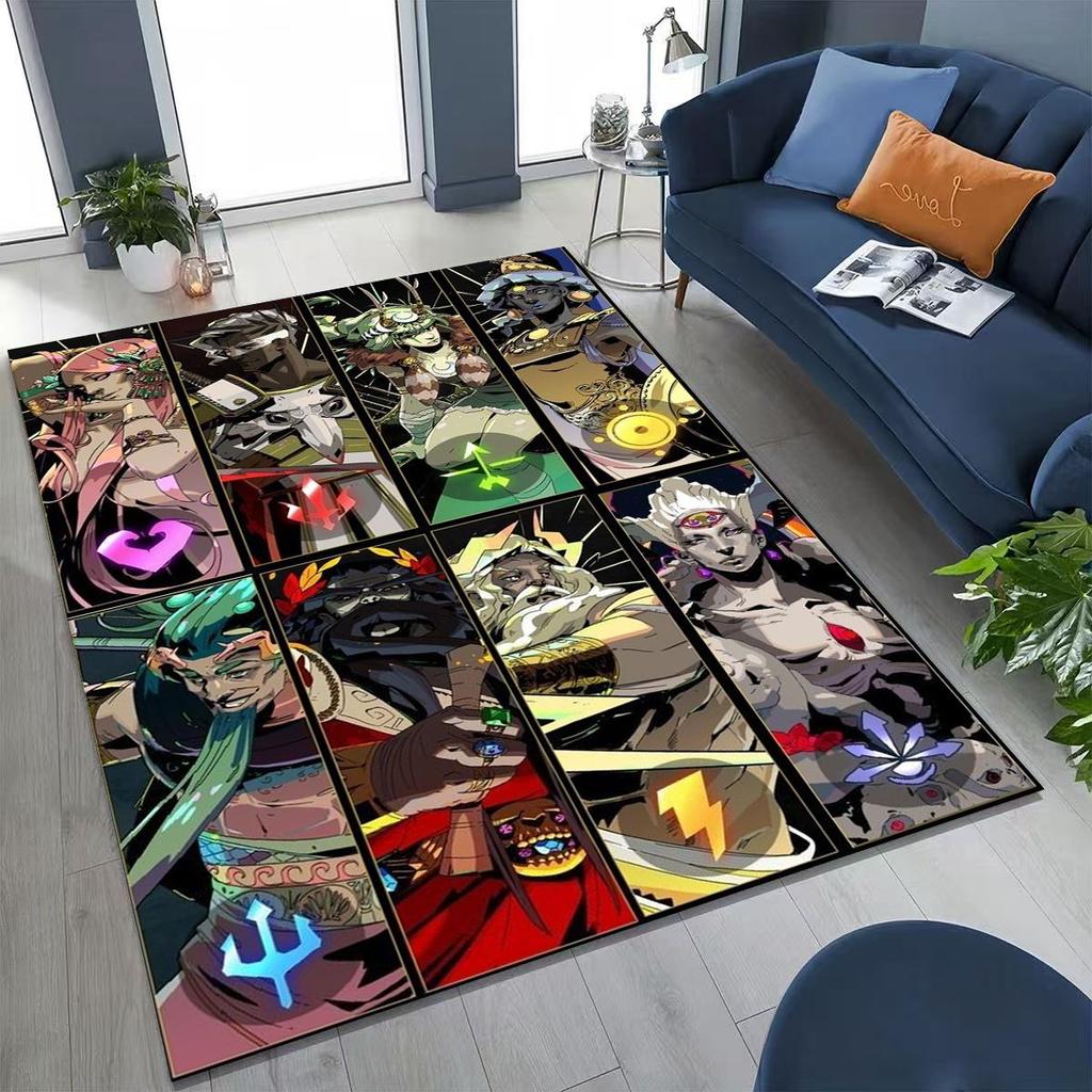 3D Classics Game Hades Cartoon Gamer Rug for Bedroom Living Room Sofa Home Doormat Decor, Large Kid Play Non-slip Floor Mat Gift