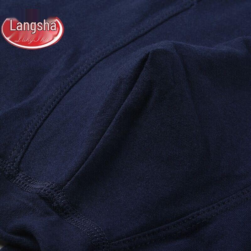 LangSha Men's Pure Cotton Boxer Briefs 4-Pack
