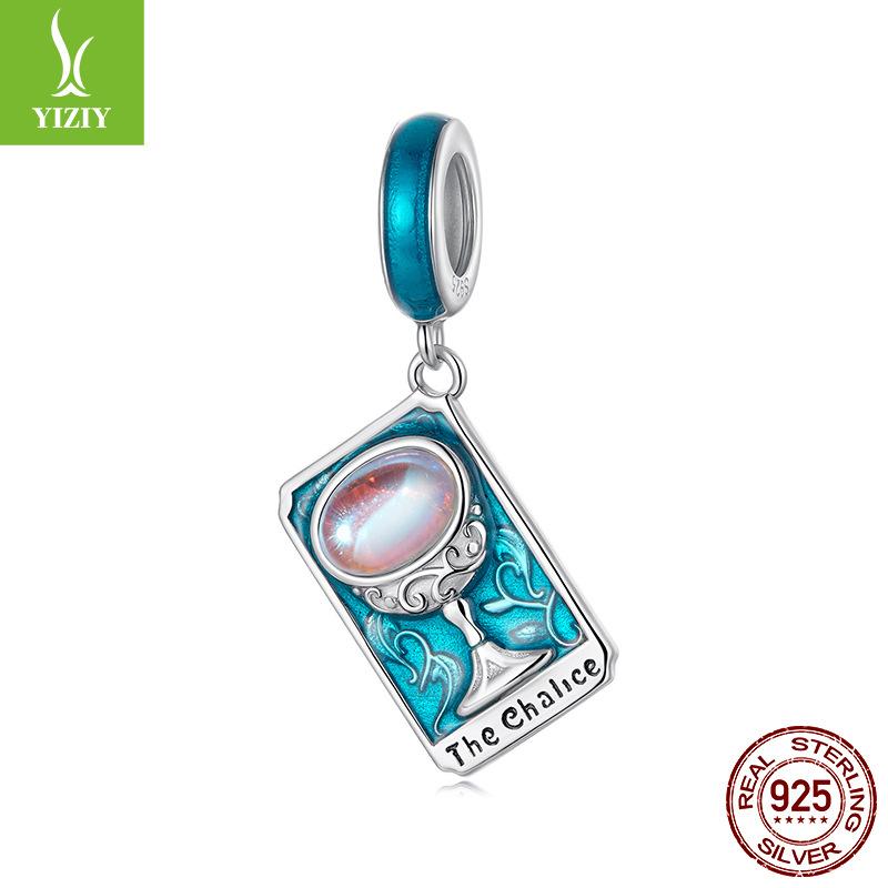 Holy Grail Tarot Diy Pendant Jewelry Accessories Xiaohongshu Popular S925 Sterling Silver Beads