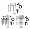 360-degree Bending Dropper Watering Misting System Adjustable Garden Watering System for Landscape Flower Bed & Patio Plants
