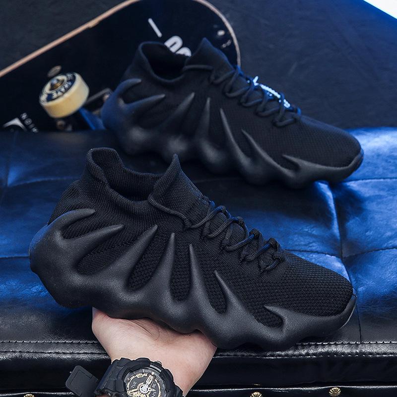 

2025 Кроссовки Flyknit Octopus в трендовом корейском стиле, дышащие, повседневные, для пар 39