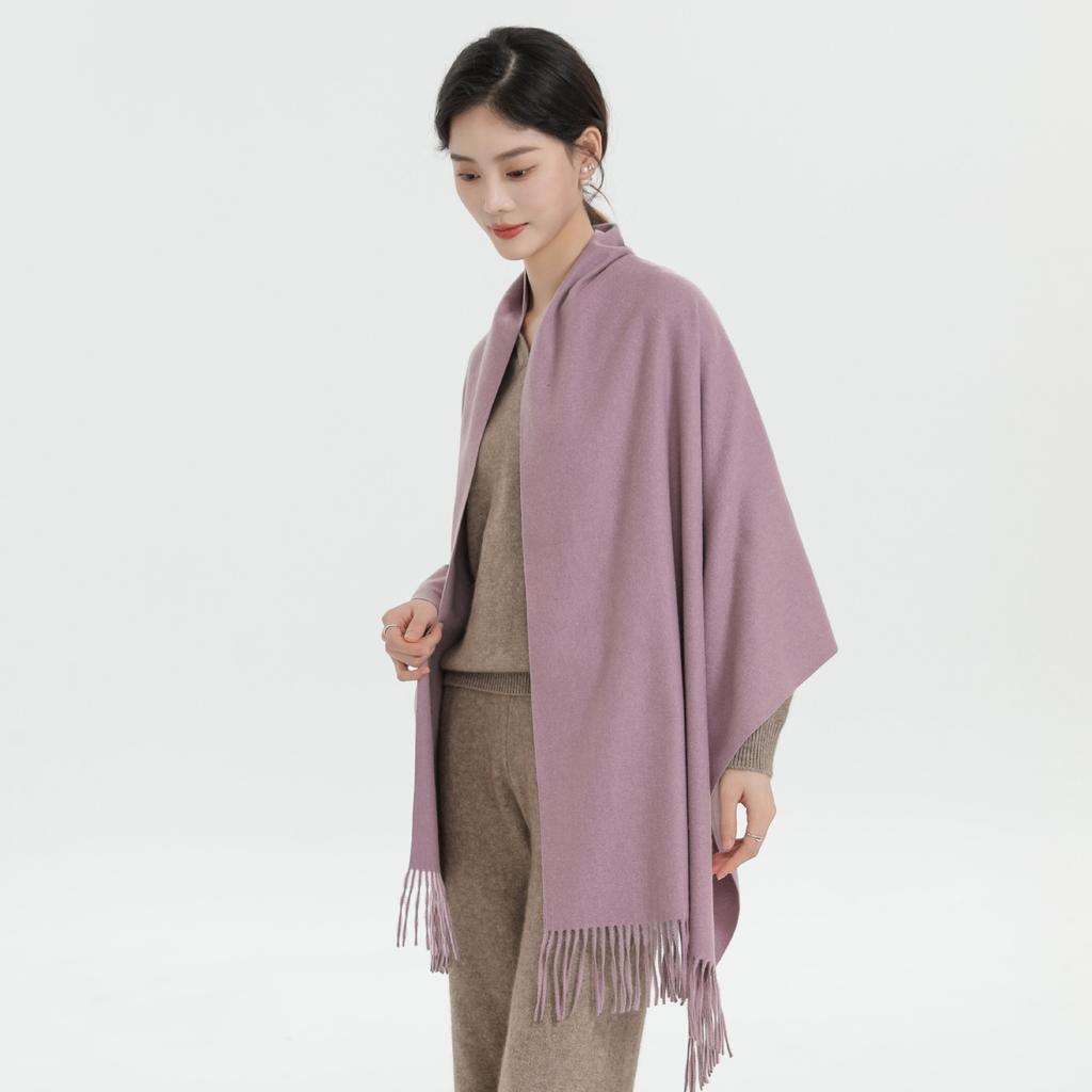 Cashmere Scarf for Women Winter High End Solid Color Scarf  Versatile Men's Shawl Korean Style Thickened Wool Scarf