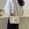 Stylish Fresh Summer Bag Woven Flower Crossbody For Women Chic Square Design