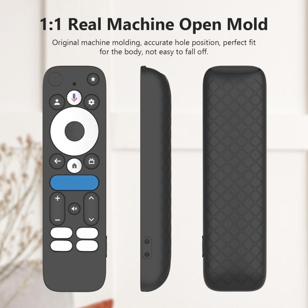 Shockproof Anti-Drop Dustproof Silicone Protective Cover For onn.GoogleTV Box 4K Pro 2025 Remote Control Protective Cover
