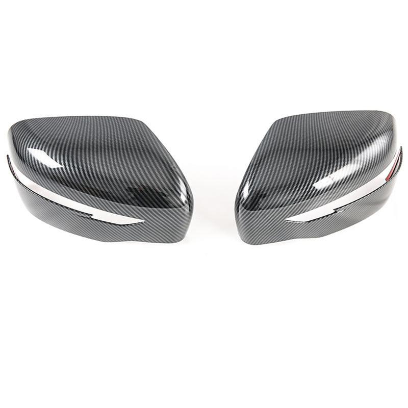 ABS Plastic Mirror Covers Car Side Mirror Covers Easy tallation Carbon Finish Car Accessories Carbon Fiber Accessories