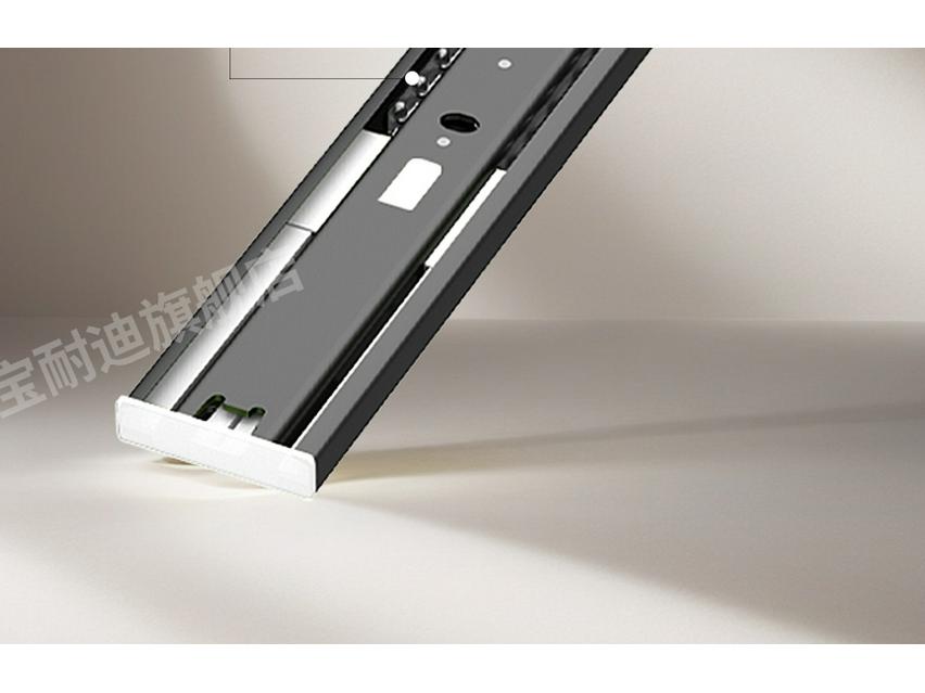 Shoe Cabinet with Kick Drawer and Slide Rail for Hallway