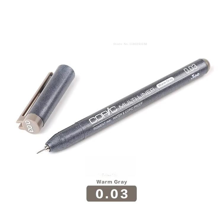Japanese Colored Hook Line Pen Waterproof Art Supplies Anime Architectural Design Ink Tube Drawing Pen Watercolor Outline Marker