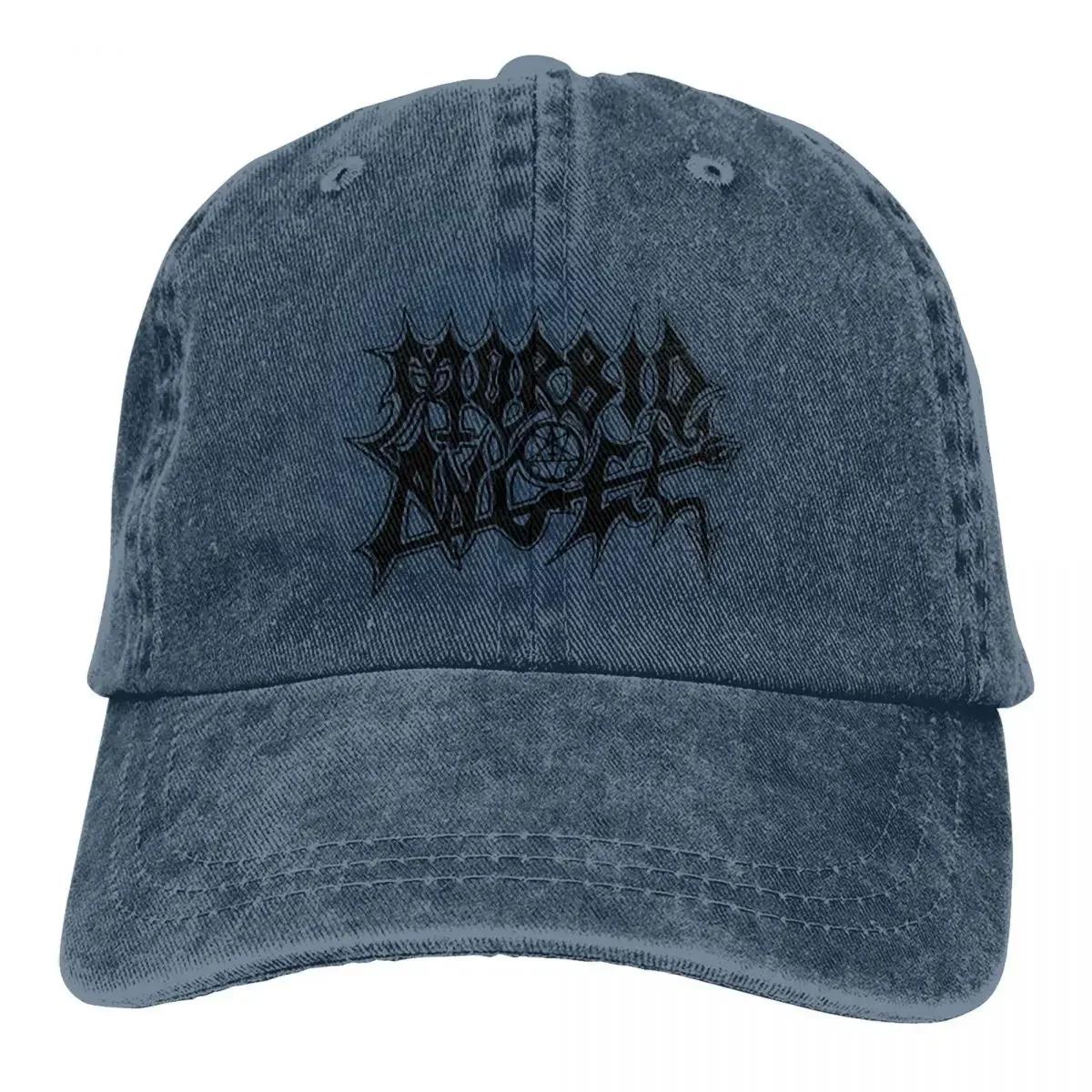 

Summer Cap Sun Visor Typograph Logo Black Poster Hip Hop Caps Morbid Angel Cowboy Hat Peaked Hats One Size