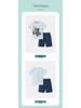 Children's Cartoon Animal Short Sleeve Suit, Spring/Summer Collection - 2-Piece Set for Ages 2-6