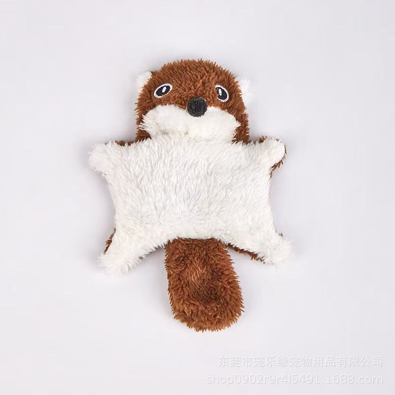 

Cute Otter Plush Dog Toy, Squeaky Stuffed Animal Chew Toy for Small Medium Dogs, Interactive Pet Play Gift коричневий