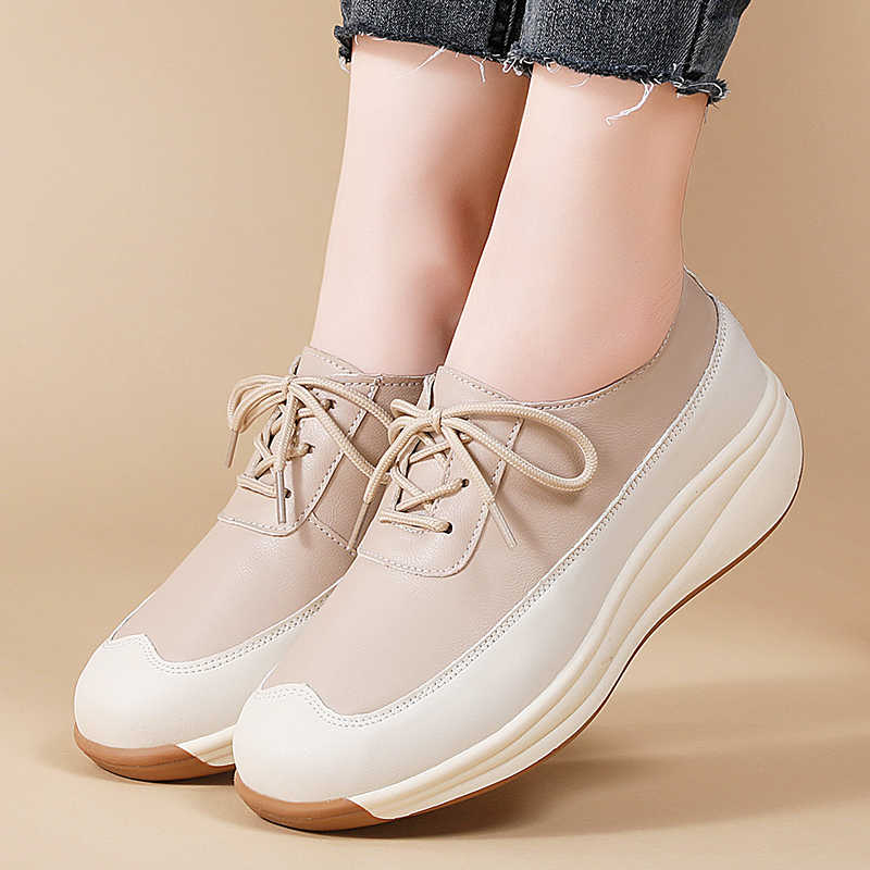 Fashion Synthetic Leather Fall Footwear For Lady Stiletto Heel Woman Platform Shoes Size 33 Sneakers Sports Sports-et-leisure