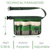 Gardening Tools Belt Bags Oxford Cloth Garden Waist Bag Hanging Pouch for Cleaning Tools Quick Release