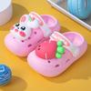 Cute Cartoon Non-slip Children's Clogs, Boys' and Girls' Sandals, Parent-child Soft-soled Home Breathable Wear-resistant Closed-toe Shoes