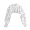 Versatile Lace Cardigan with Mock Collar - Women's Long Sleeve Shawl for Spring, Summer, and Autumn.