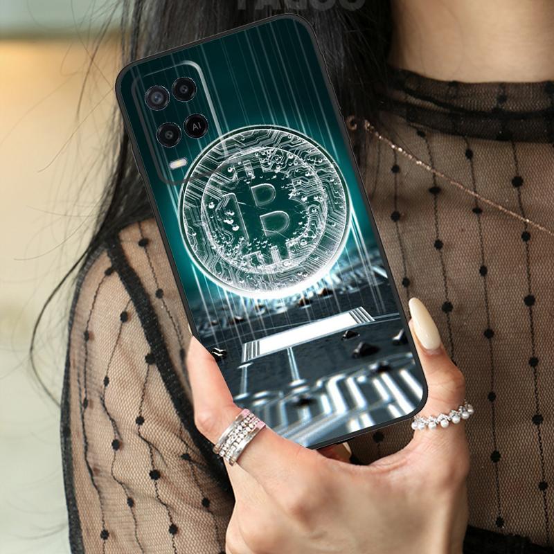 Bitcoin Case For Oppo A5 Pro A15 A17 A57 A77 A18 A38 A58 A78 A98 A94 A74 A54 A40 A60 A80 A96 A76 A16