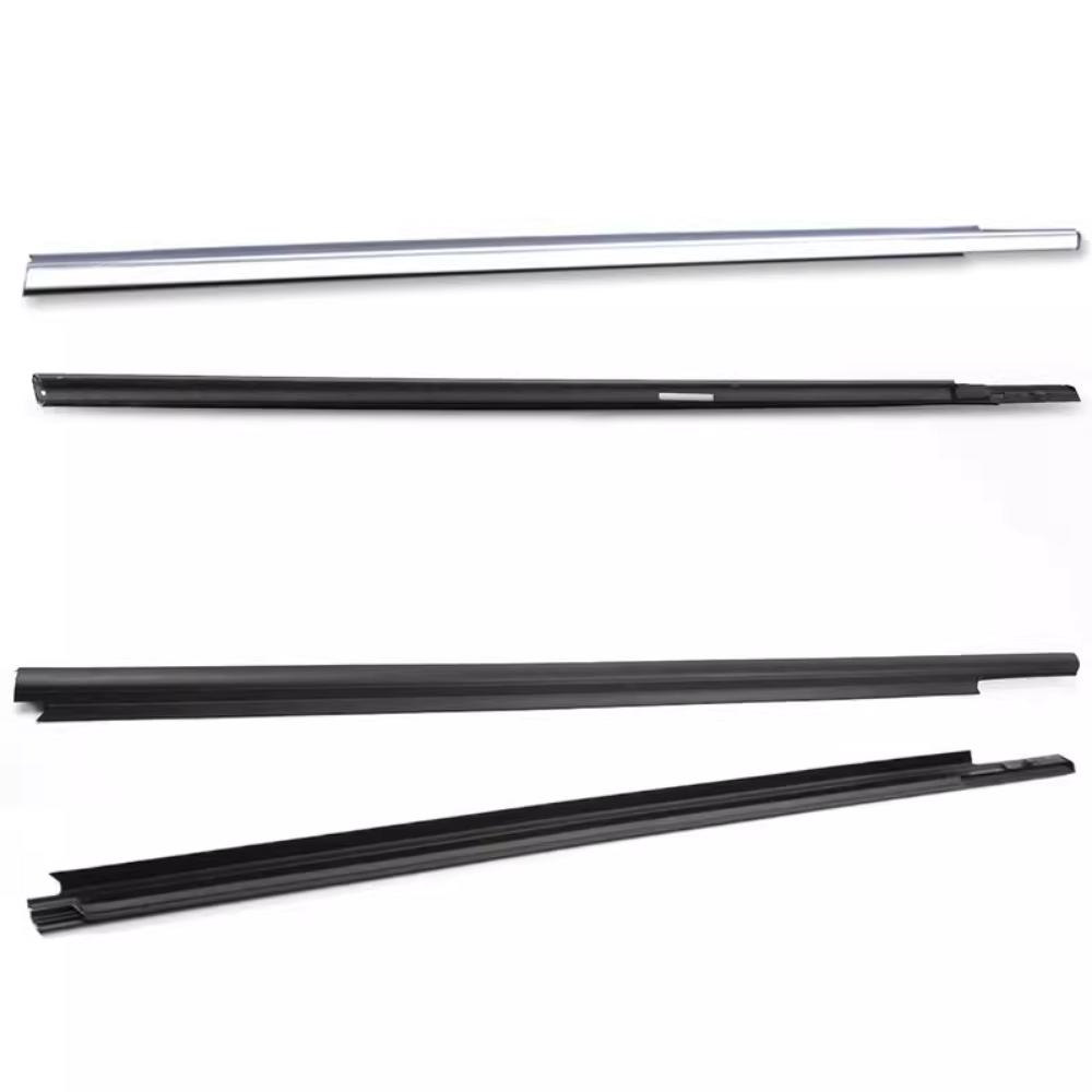 4 Pièces Caoutchouc de Vitre Noir ou Chromé pour Peugeot 301 2013-2017 9805767980 Bande de Protection pour Citroen Elysee 2014-2016