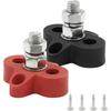 2Pcs Single Stud Battery Junction Post, 5/16 Inch Bus Bar Terminal Block, M8 Power