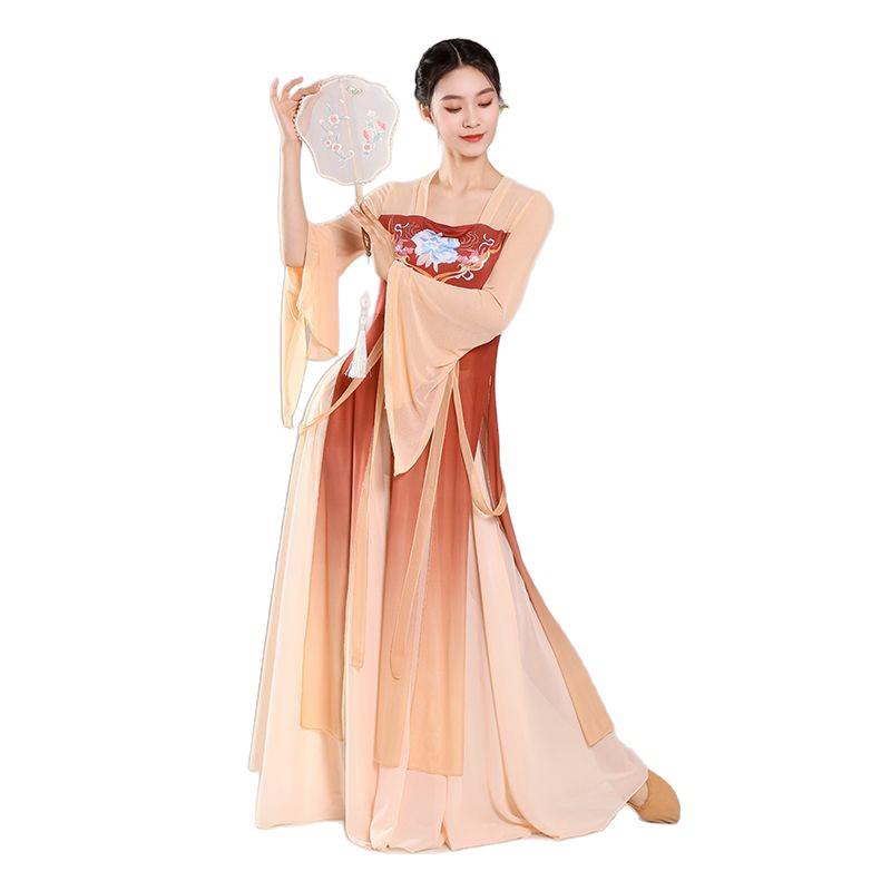 Flowy Ethnic Han Tang Dance Costume for Women - Fairy Spirit Style