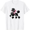 Best Standard Poodle Design for Men Women Dog Poodle Lover T Shirts Cotton Streetwear Tee Short Sleeve Unisex Loose Clothing