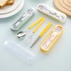Portable 304 Stainless Steel Cutlery Set with Storage Box