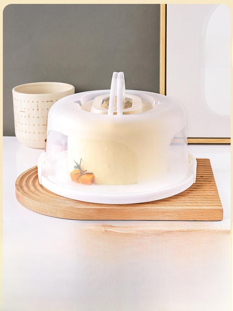 Reusable Transparent Cake Box Handheld Baking Preservation Base Tray for 6 Inch 8 Inch Cakes DIY Baking Tools Kitchen Supplies