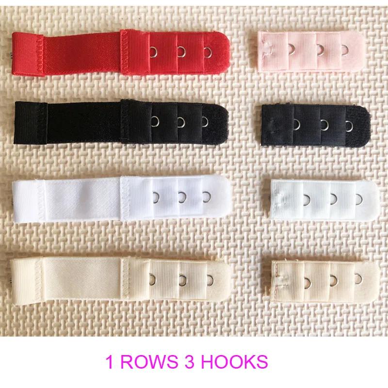 Ladies 1 Rows 3 Hooks Bra Extender Nylon Clasp Extension Elastic On Strap Soft Bra Band Extenders Intimates Accessories