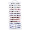 Bohemian Hand-woven Colorful Seed Bead Adjustable Bracelet with Rhinestone Connector