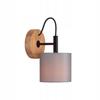 Wall Lamp Sconce E14 Wood Lampshade for Living Room Bedroom Hallway Office