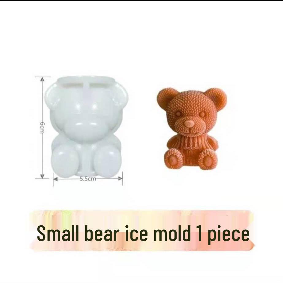 

Silicone Ice Ball Mold - Cute Bear Design for Whiskey & More