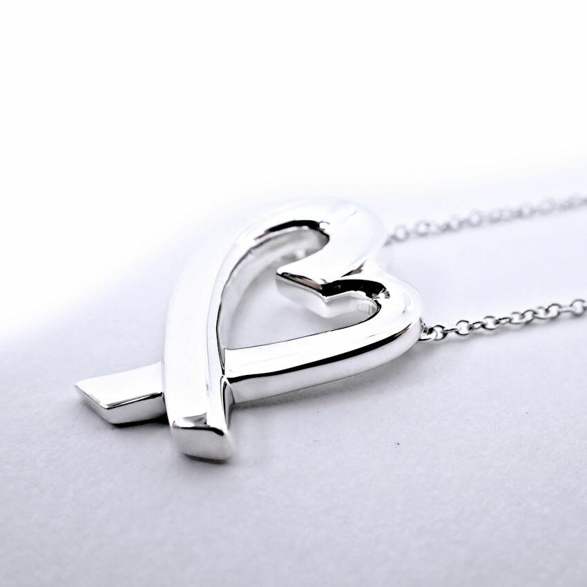 [Used] TIFFANY 925 Loving Heart Pendant/Necklace/g538-62