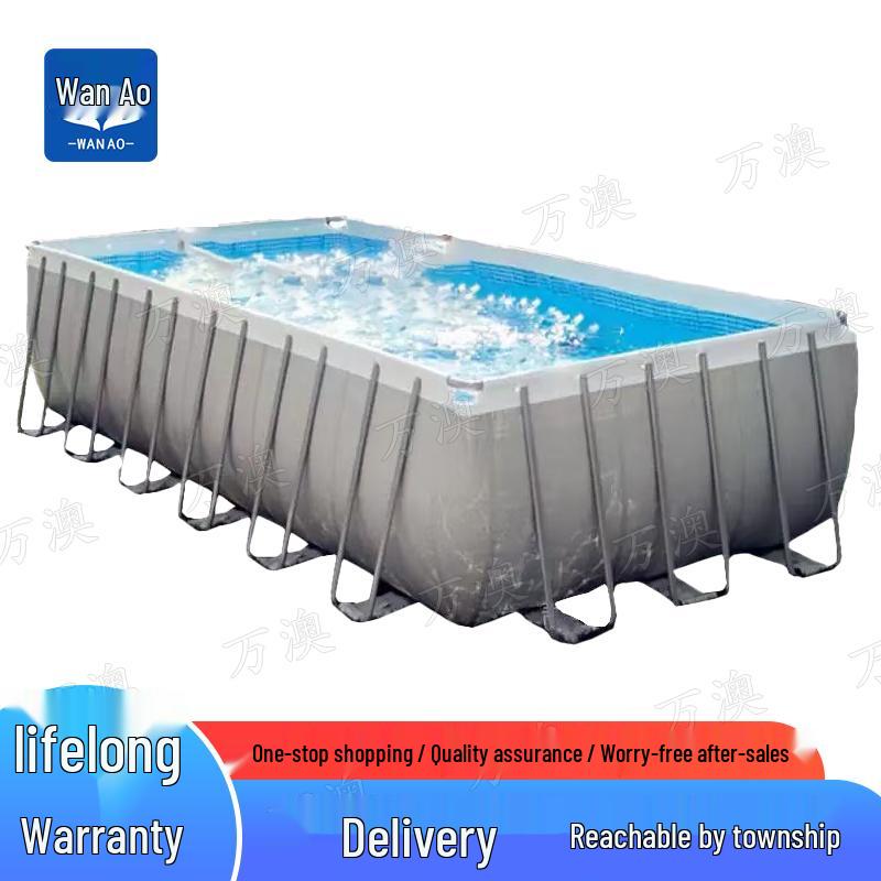 Wanaoo Large Foldable Non-Inflatable Family Swimming Pool