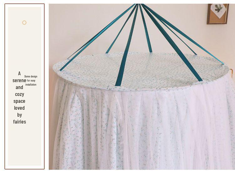 Princess Style Hanging Mosquito Net: Dustproof, Light-Blocking Dome Bed Canopy, Easy Installation
