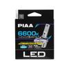 PIAA LED Standard Serie Fahrzeuginspektionskompatibel mit 2er-Pack Scheinwerfer/Nebelscheinwerfer, Controllerlos, Konform, Geräuschreduzierend, 6600K, 12V,