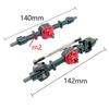 RC Car Metal Gear Front&Rear Bridge Axle Set for MN D90 D91 D96 99S FJ45 1/12 RC Car Upgrade Parts Accessories