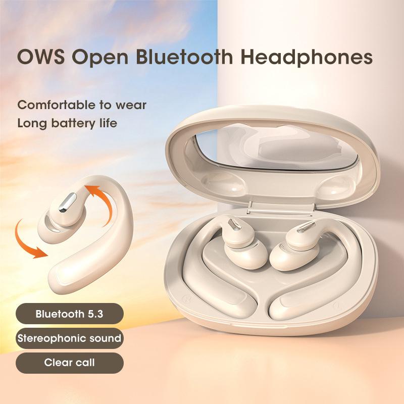 2025 Niye OWS Wireless Bluetooth Headset Air Conduction Sports Earhook Bluetooth 5.3 TWS Earbuds with Microphone
