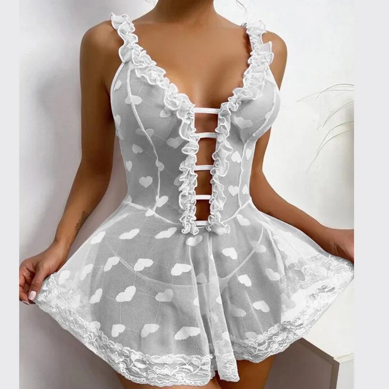 Women's Sexy Lingerie Sets Hot Erotic Women Cosplay Fun Dresses Intimates Sexy Underwear Costumes Sex Babydolls Nightdress
