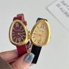 Fashion Brand Women Watch Snake Head Female Quartz Watches Luxury Gift Ladies Red Leather Strap Wristwatch Dropshipping Clock