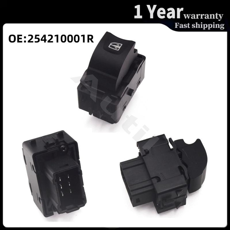 25421-0001R Front Right Single Power Window Switch Electric Glass Lifter Button for Renault Megane Fluence Kangoo Twingo III