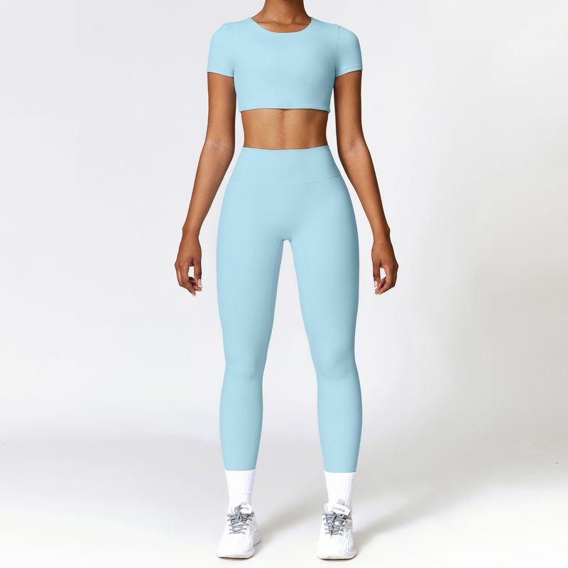 Guangzhou Zechuang Clothing Co., Ltd. European and American Tight Sanding Yoga Suit Quick-Drying Workout Clothes Winter Outdoor